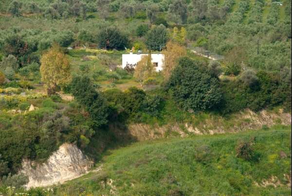 House viewed from other side of valley 