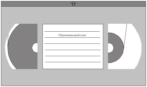 VHS cassette top view