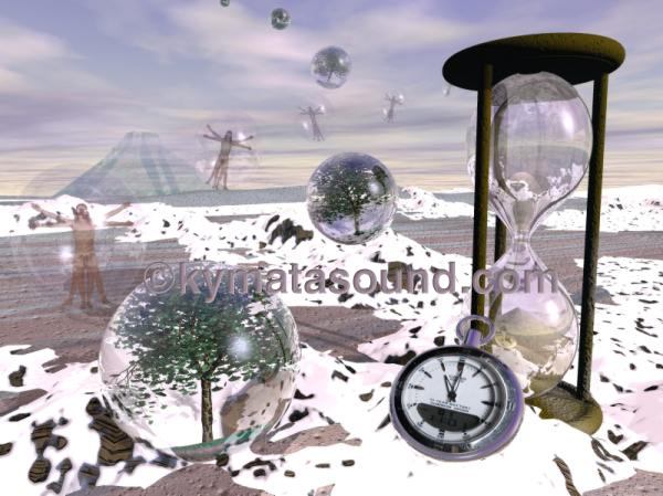 Bryce 3D image 'One Minute Past Eleven'