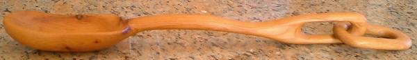 Wooden carved spoon